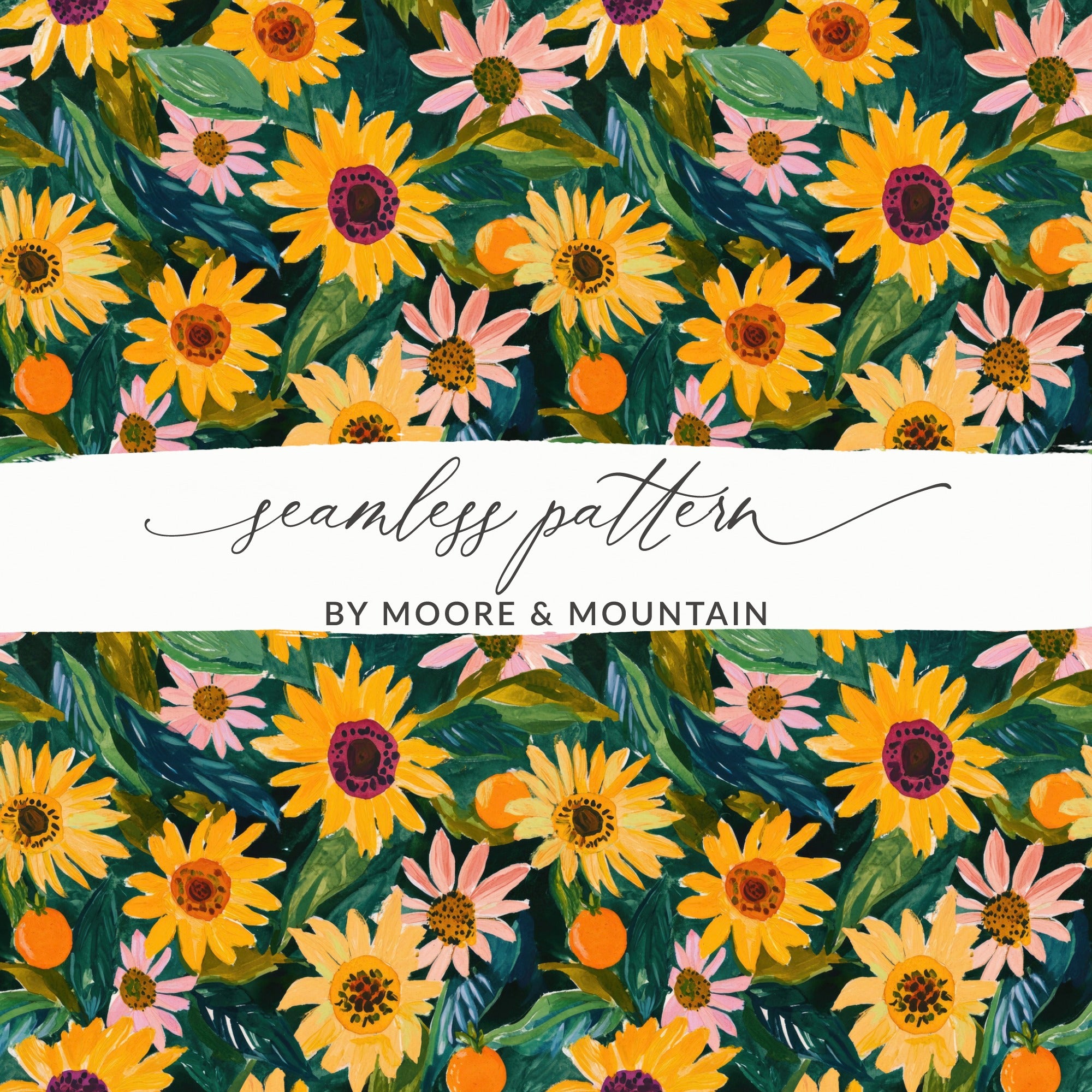 Seamless Pattern with Vibrant Floral Design for Crafts