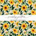 Vibrant Sunflower Seamless Pattern by Moore & Mountain