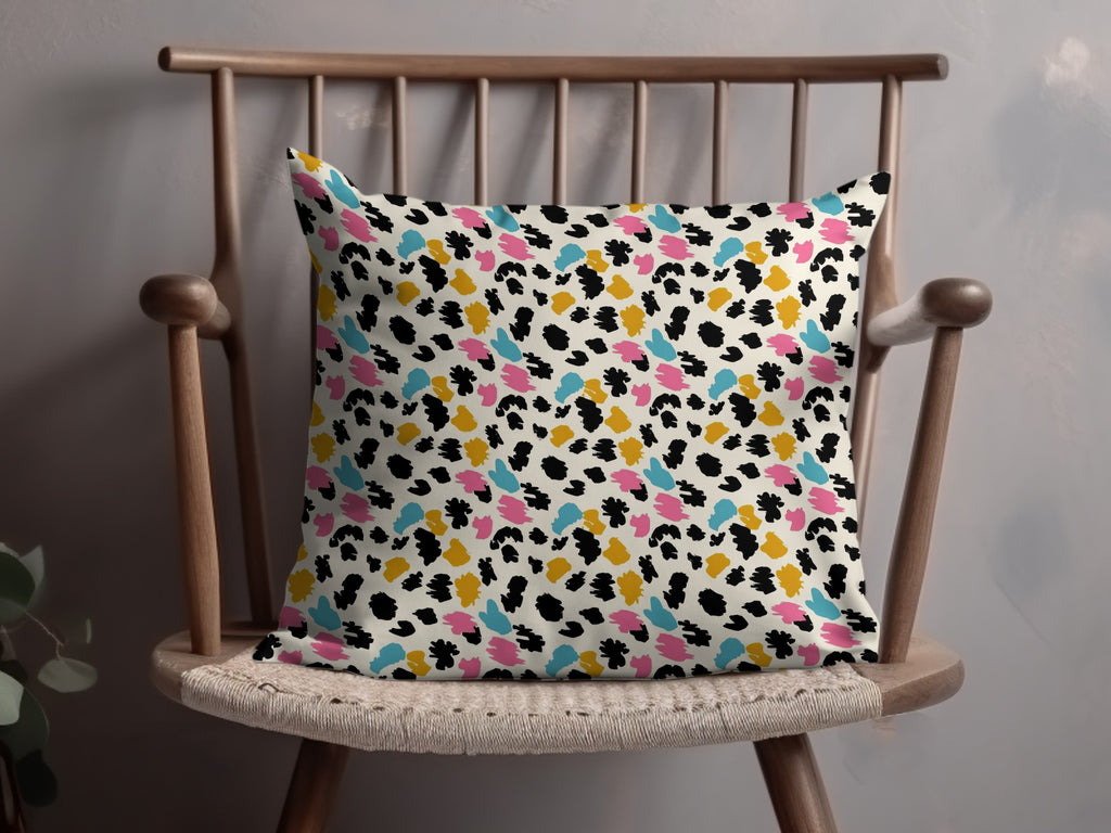 Colorful Animal Print Pattern Decorative Throw Pillow