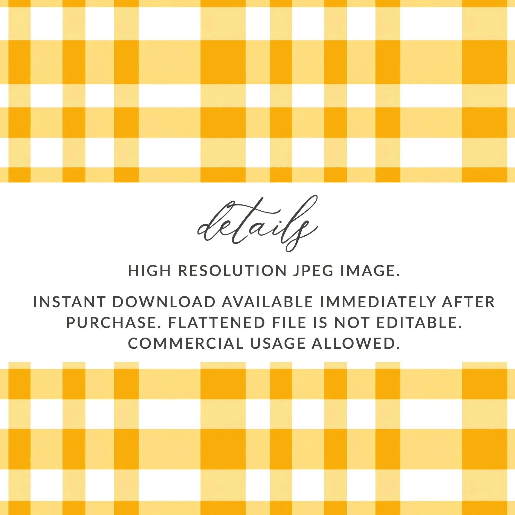 Yellow Gingham Digital Paper, Seamless Checkered Pattern, Fabric Texture, 12x12 JPEG, Scrapbooking Paper, Commercial Use - Moore and Mountain