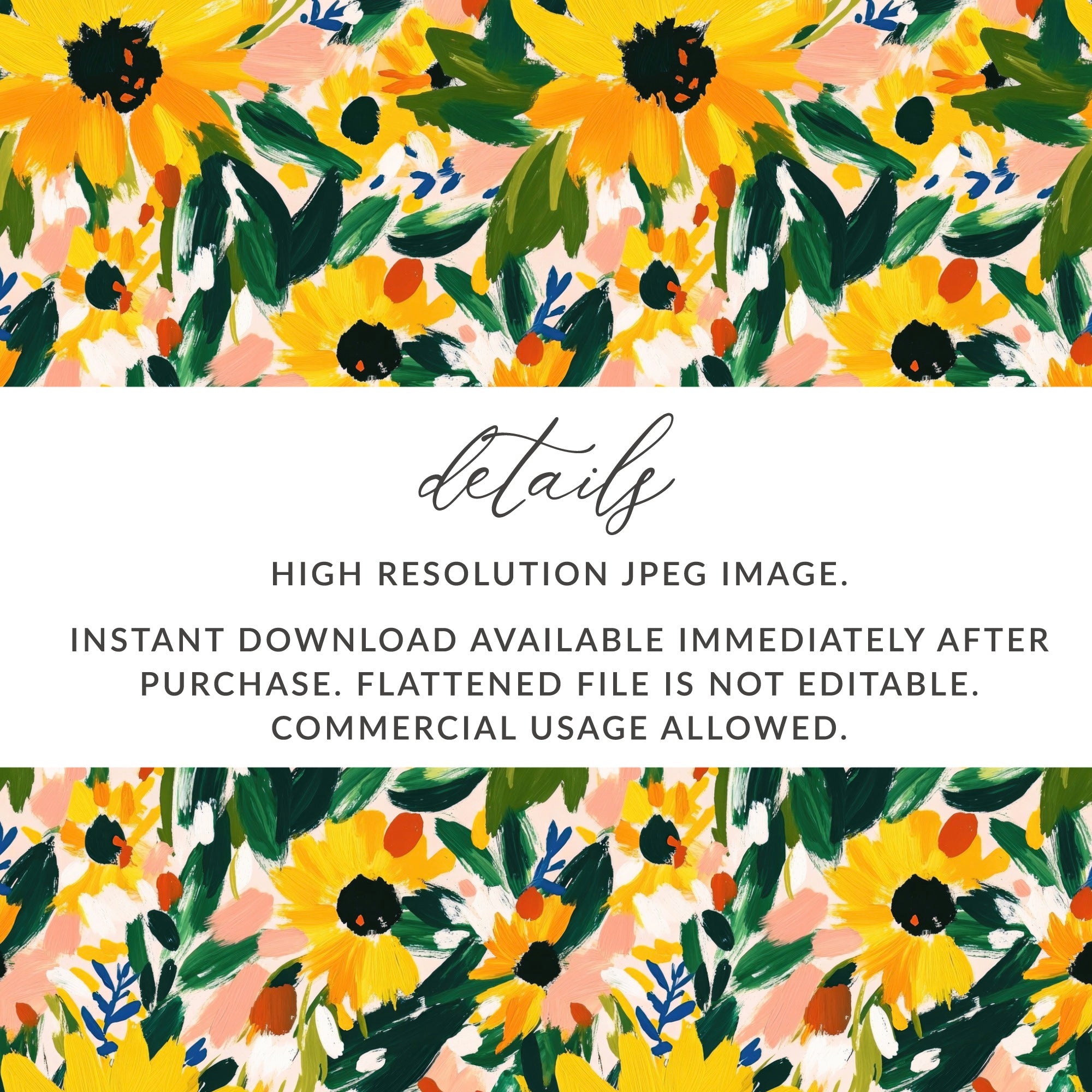 Sunflower Floral High Resolution JPEG Image for Download