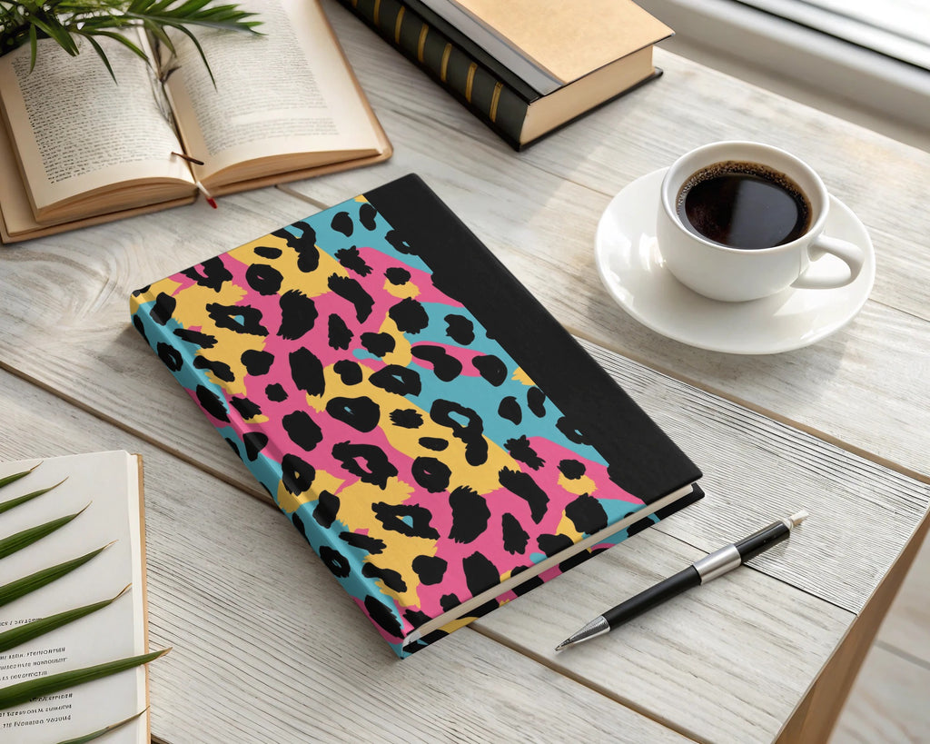 Vibrant Leopard Print Hardcover Journal for Daily Use
