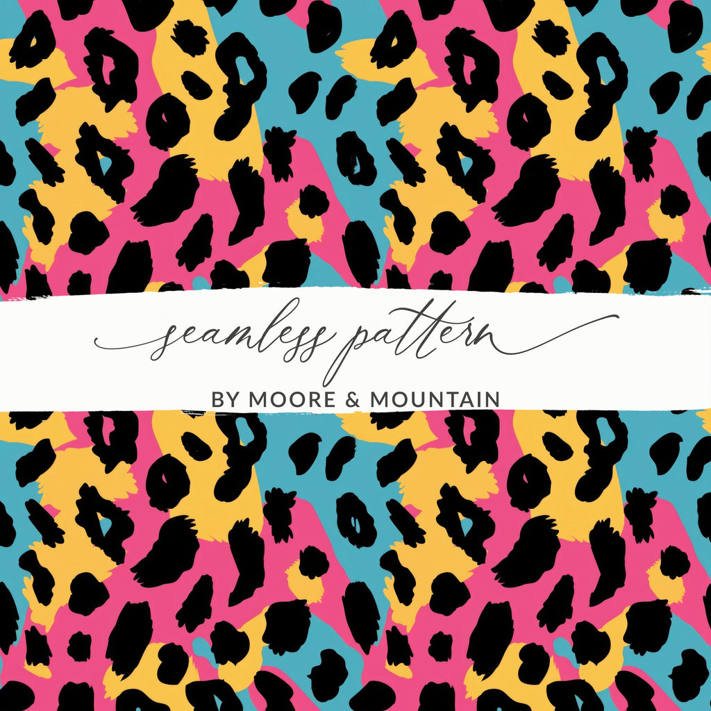 Colorful Animal Print Seamless Pattern Design