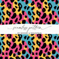 Colorful Animal Print Seamless Pattern Design