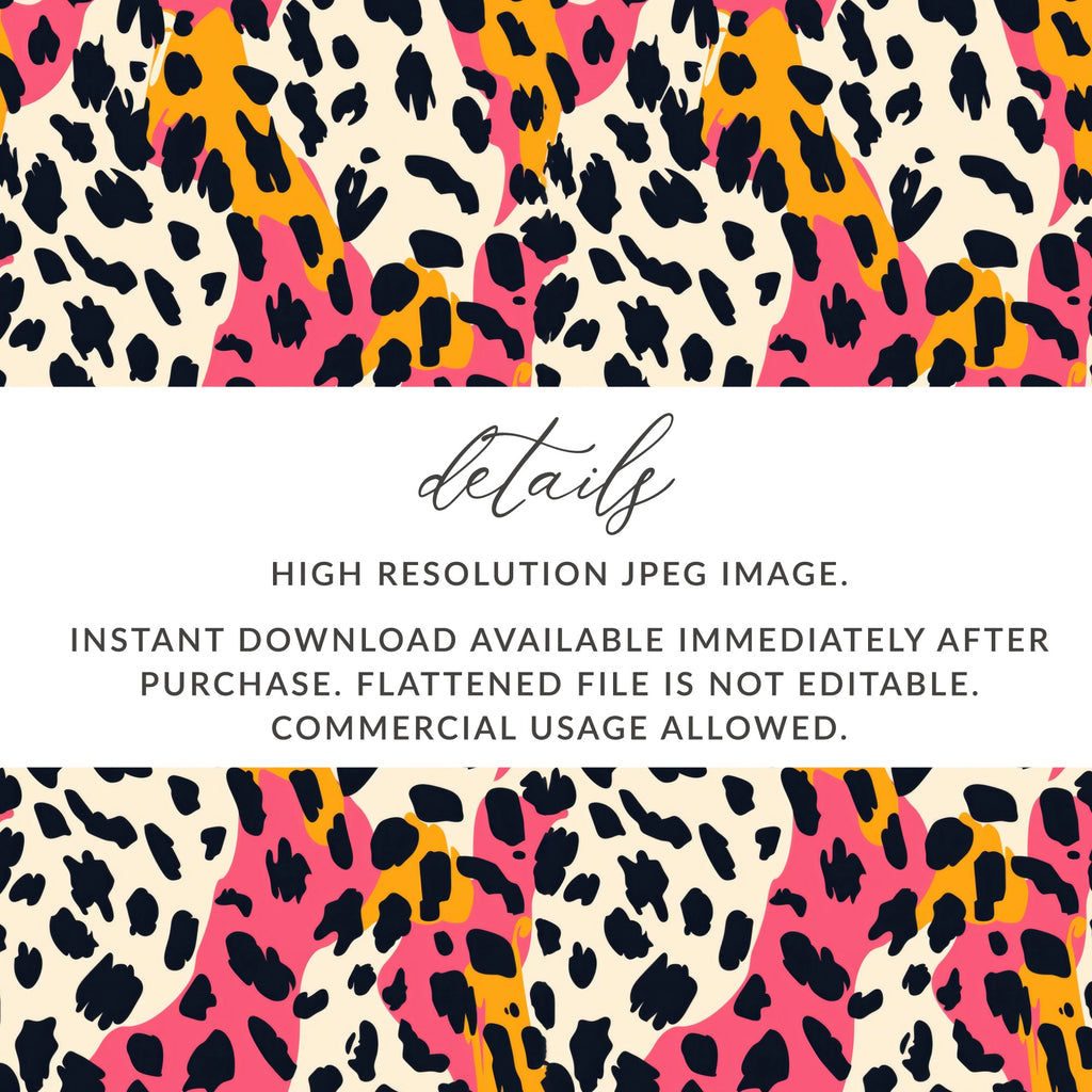 Vibrant Leopard Print High Resolution JPEG Download