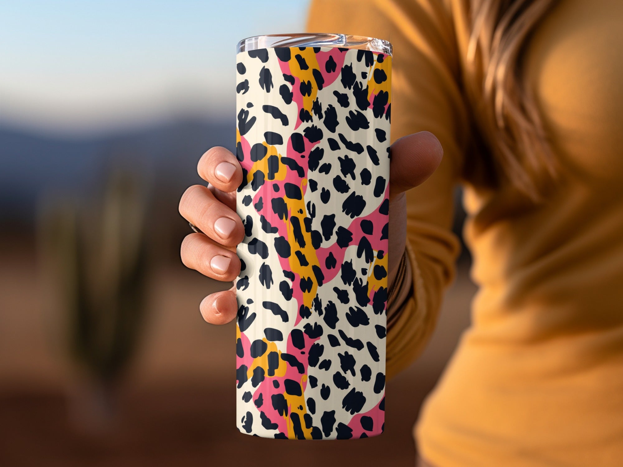 Colorful Leopard Print Insulated Tumbler product