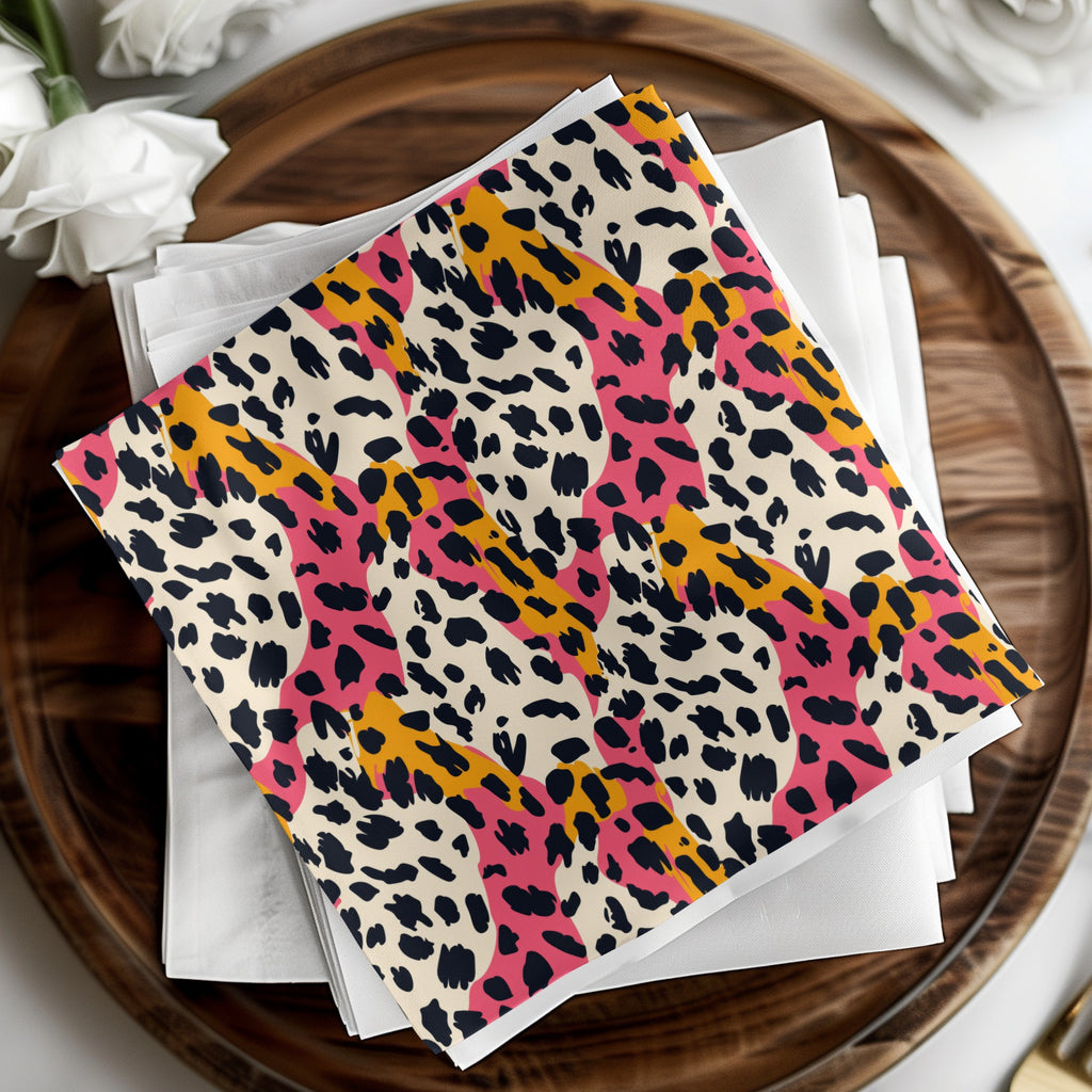 Vibrant Leopard Print Design Pattern for Home Decor Product