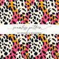 Vibrant Leopard Print Seamless Pattern for Various Uses