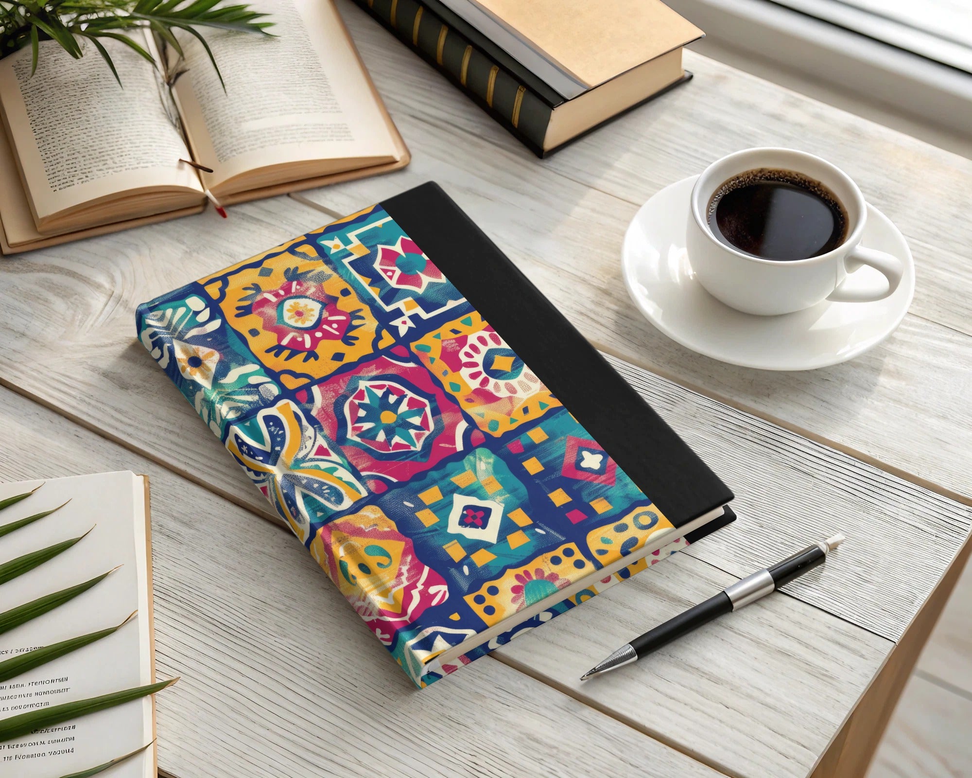 Colorful Mosaic Pattern Hardcover Journal product