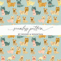 Yorkshire Terrier Seamless Pattern Digital Paper, Dog Breed Pattern Download, Cute Puppy Fabric Design, Pet Lover Background, Kids Digital - Moore and Mountain