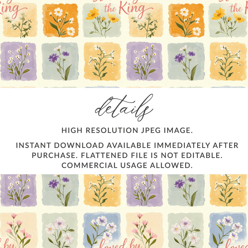 Floral High Resolution JPEG Instant Download Image