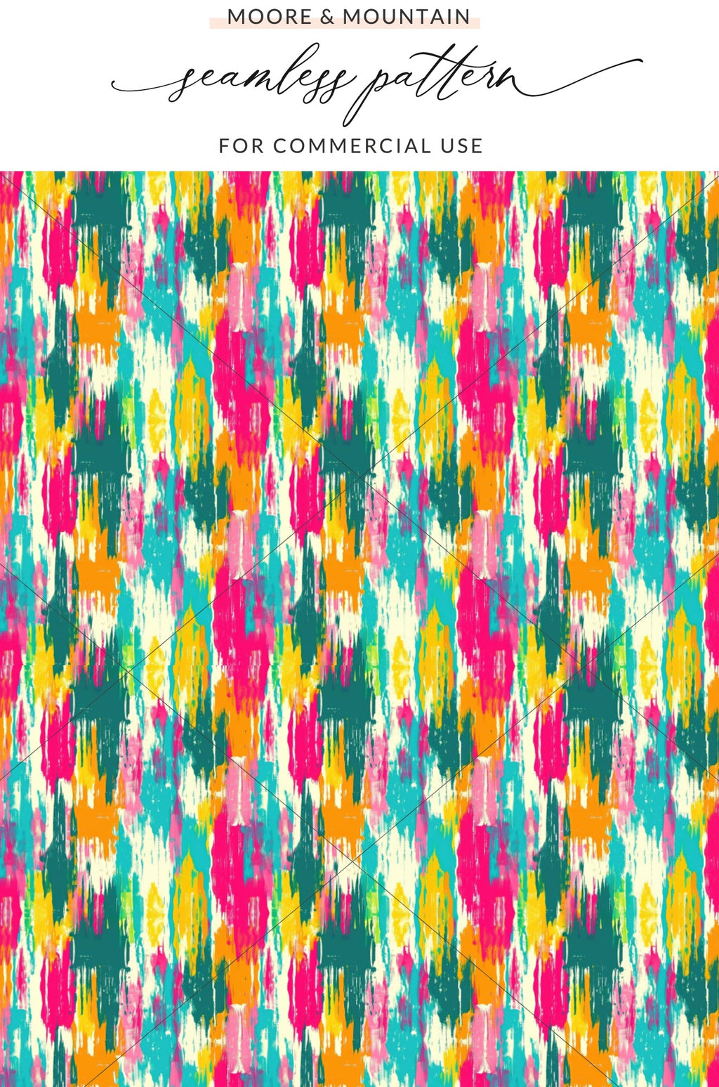 Colorful Abstract Seamless Pattern for Commercial Use