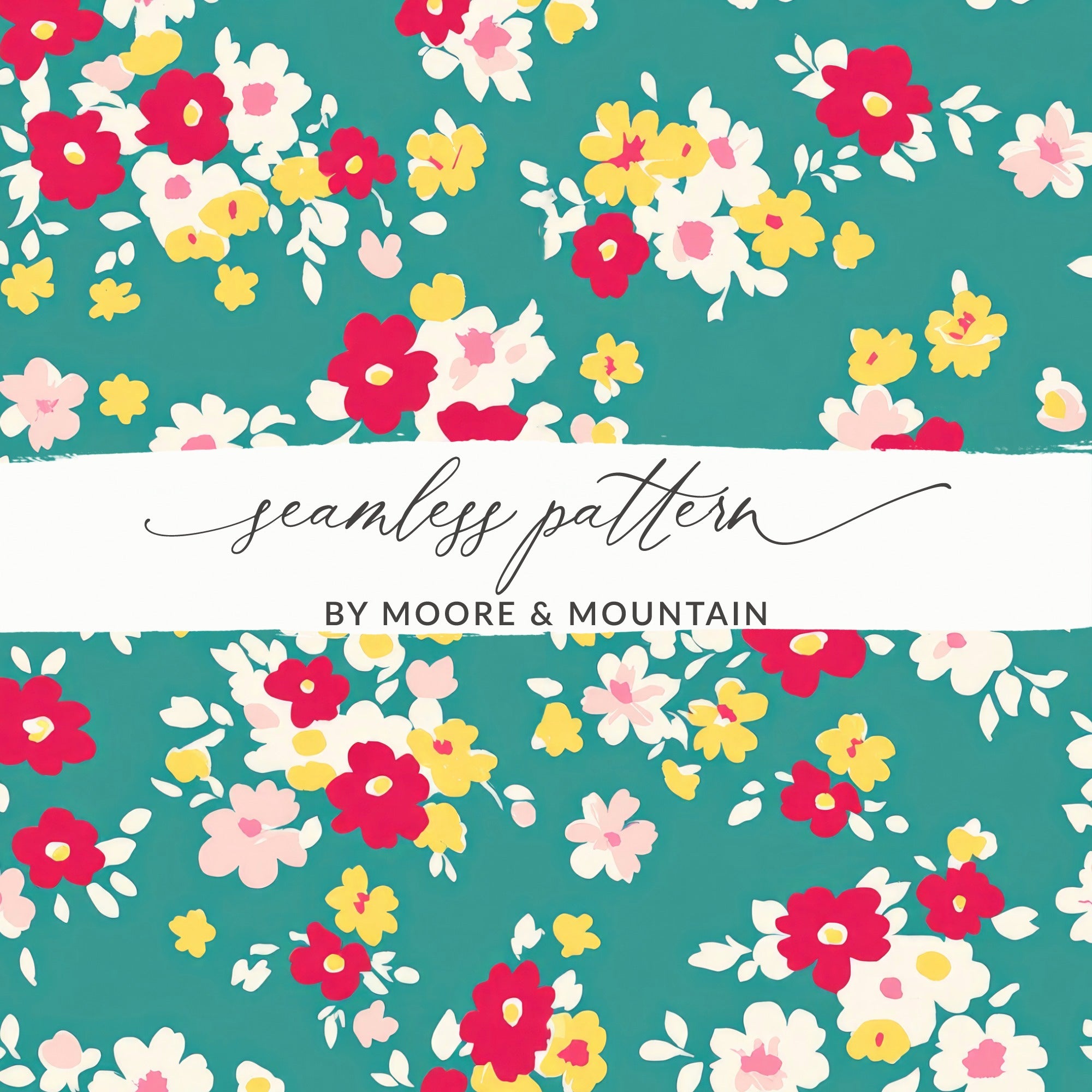 Seamless Floral Design by Moore & Mountain product