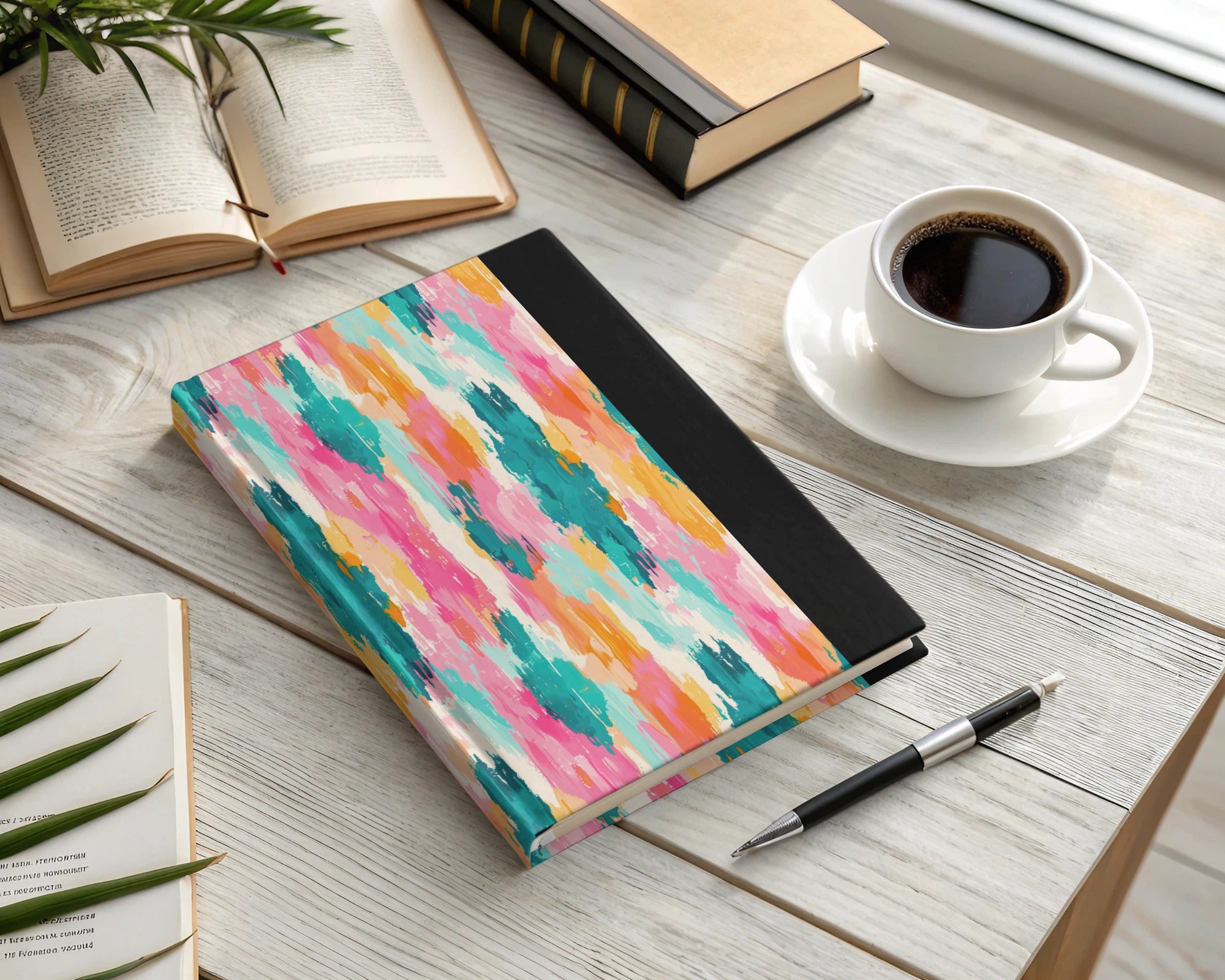Colorful Abstract Pattern Hardcover Journal Notebook