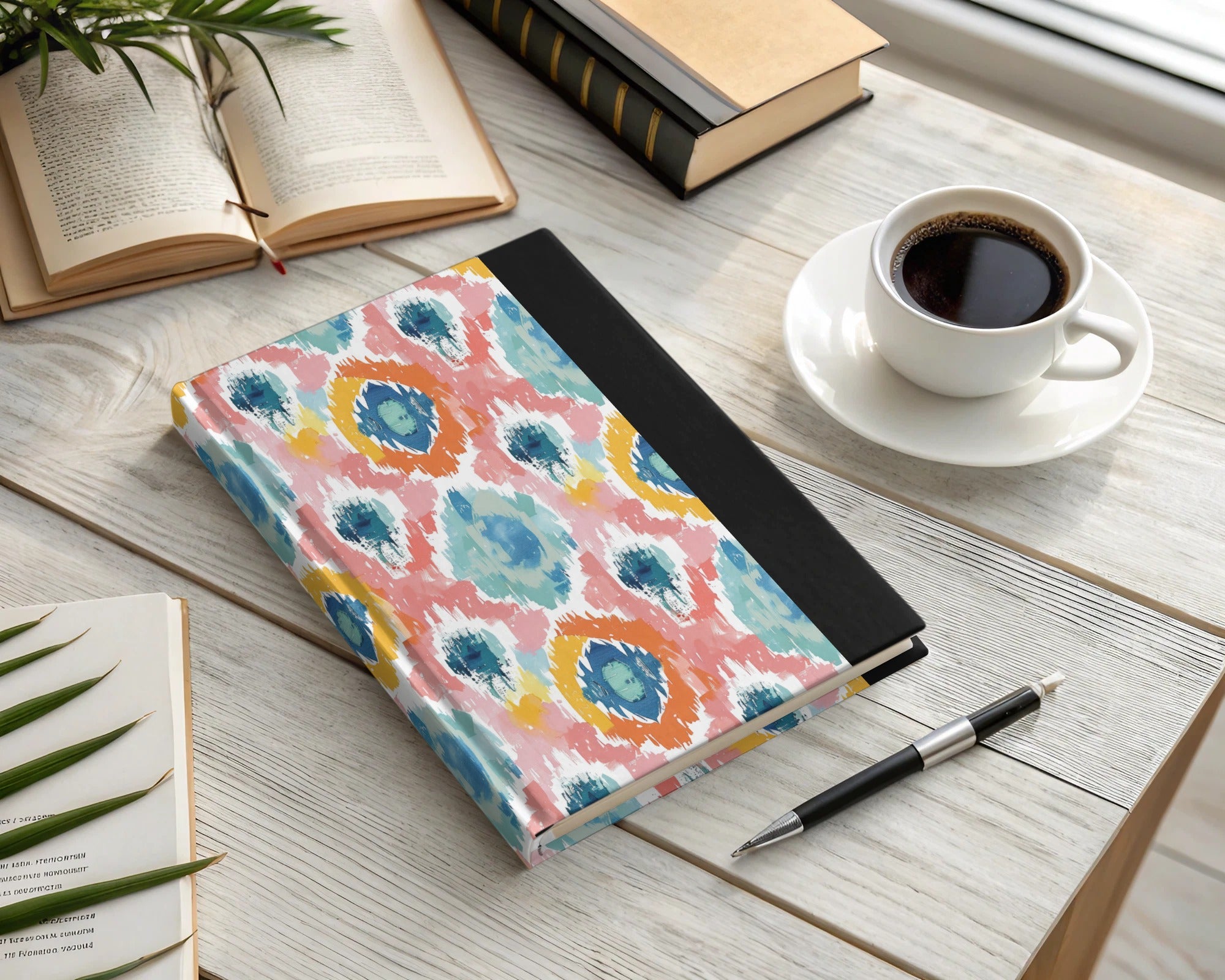 Vibrant Abstract Pattern Journal for Creative Writing