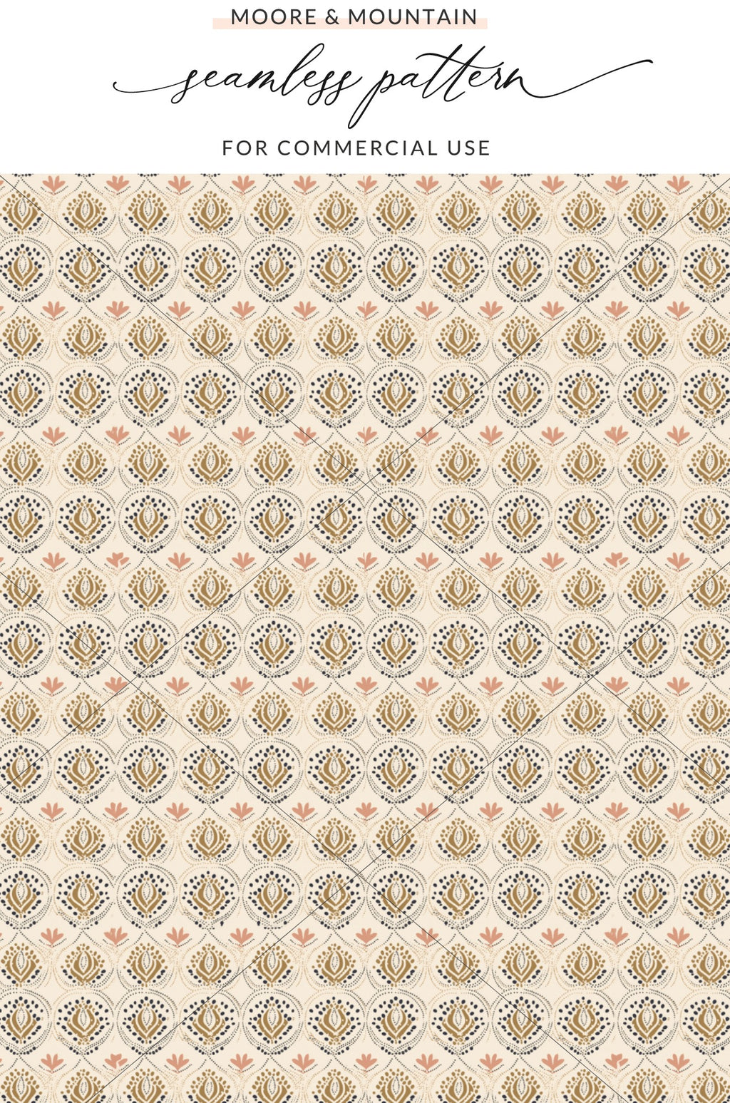 Delicate Vintage Seamless Pattern for Commercial Use