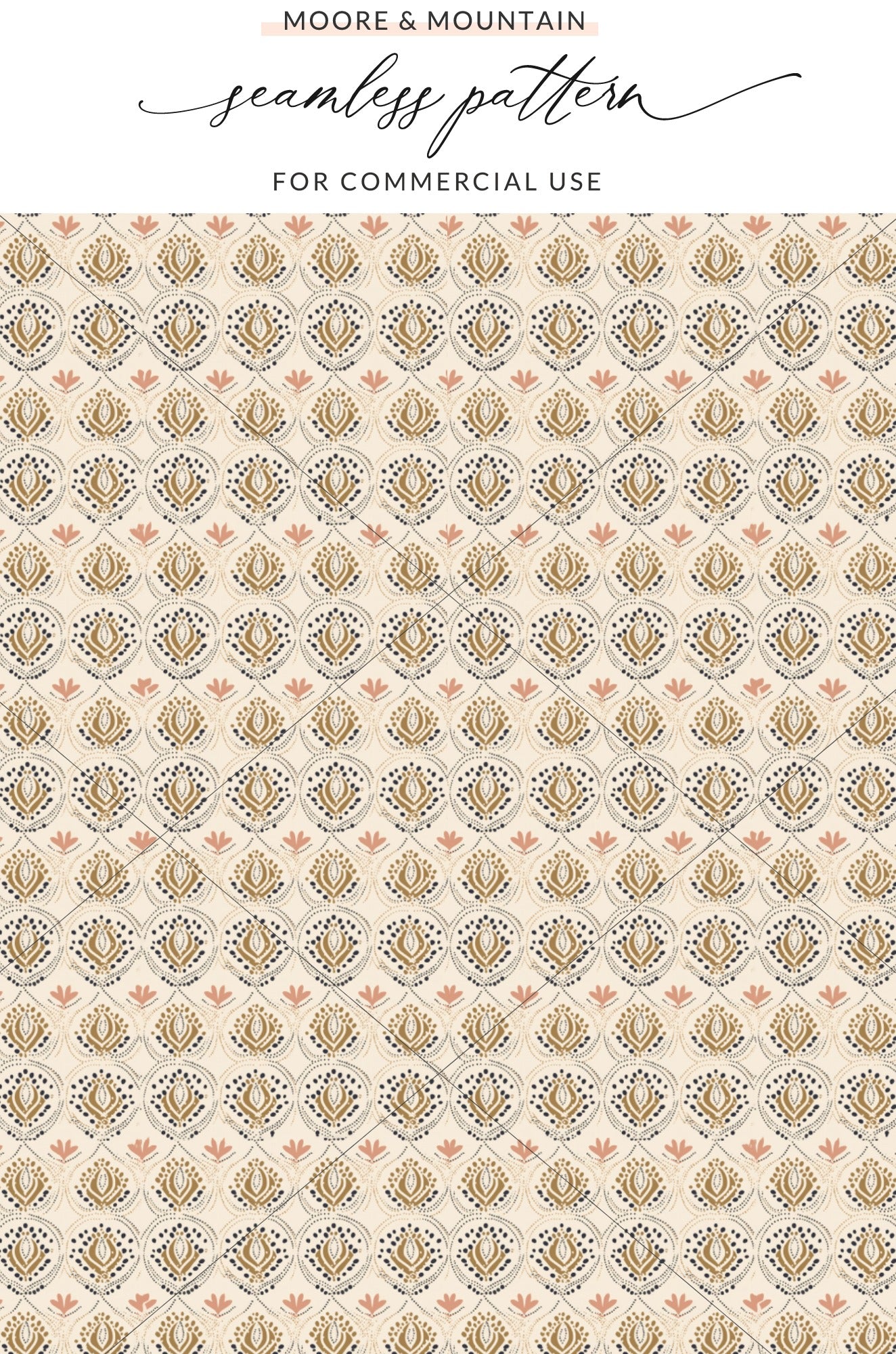 Delicate Vintage Seamless Pattern for Commercial Use