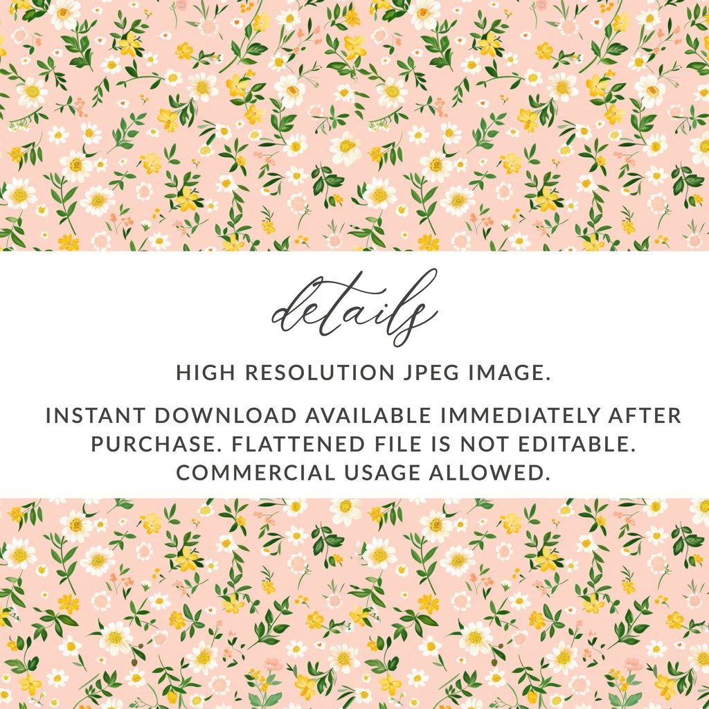 High Resolution Floral Pattern Digital Download Image