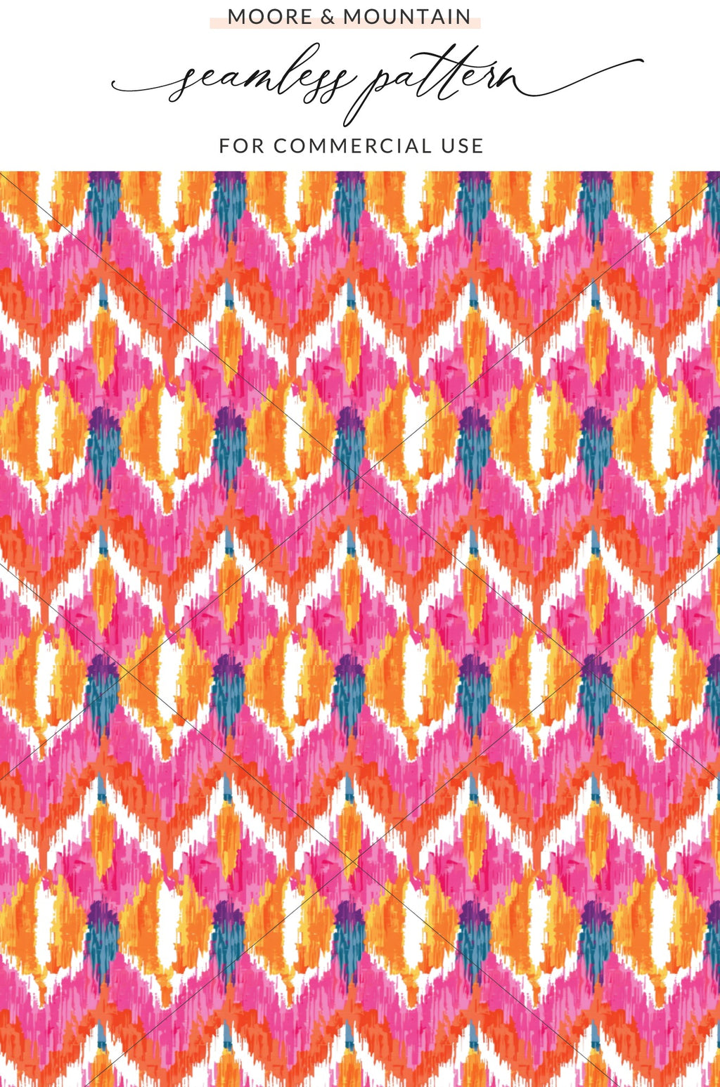 Vibrant Abstract Colorful Seamless Pattern for Commercial Use