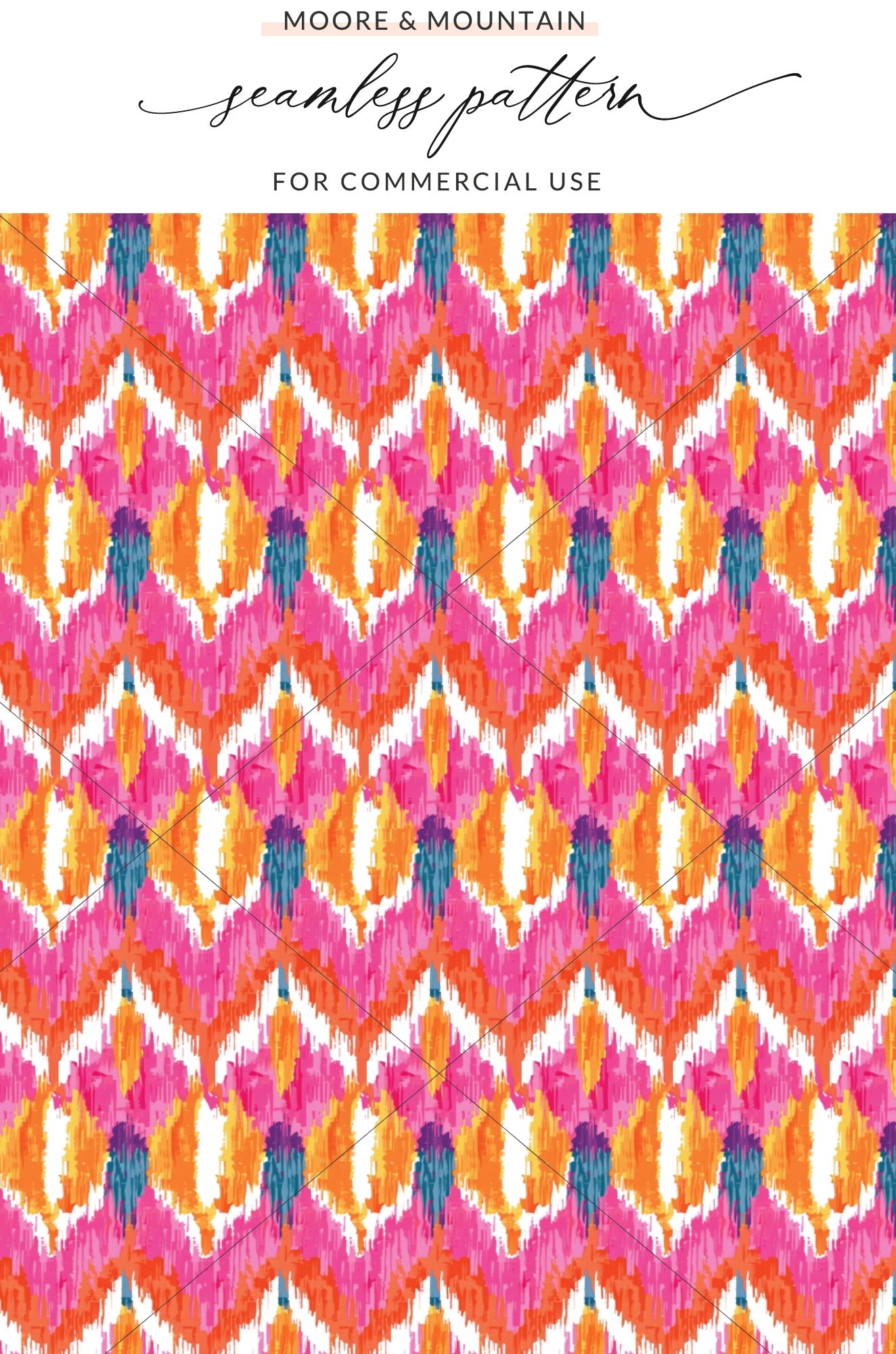 Vibrant Abstract Colorful Seamless Pattern for Commercial Use