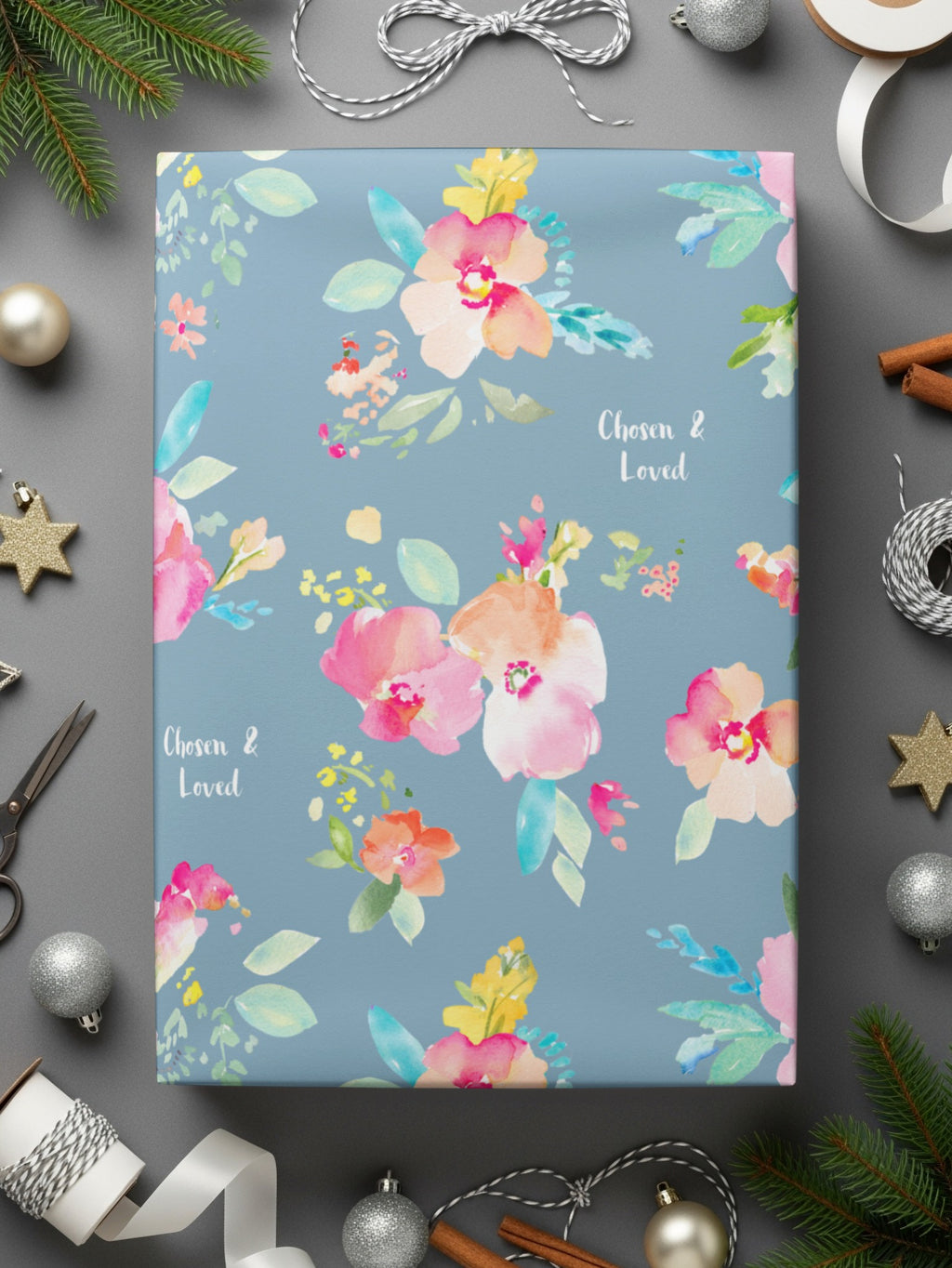 Chosen and Loved Floral Gift Wrap for All Occasions