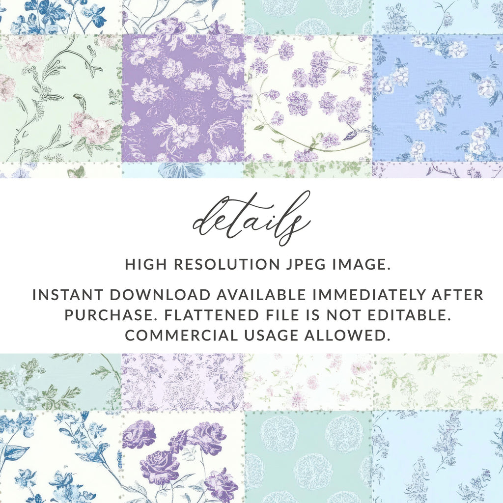 High Resolution Floral JPEG Image Instant Download