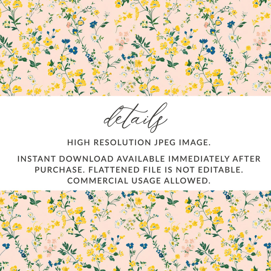 Floral Pattern High Resolution JPEG Instant Download