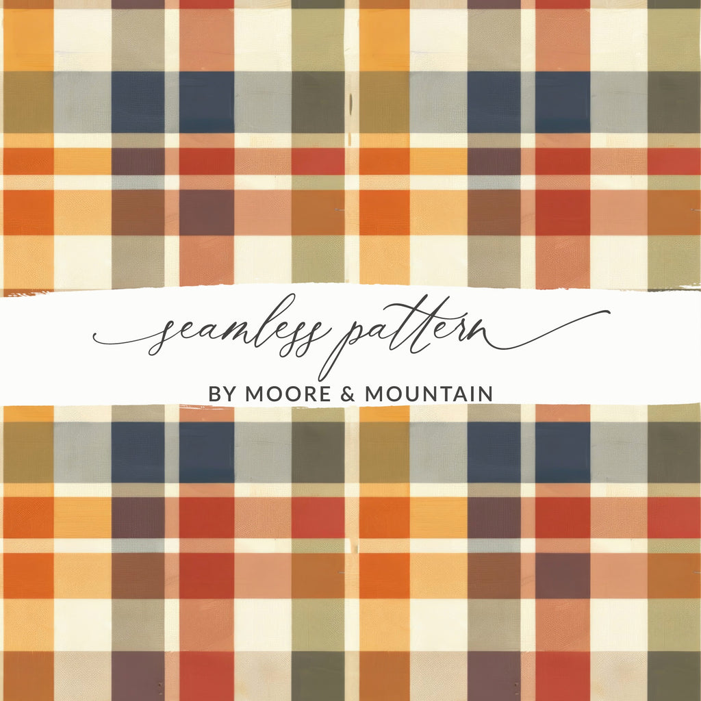 Colorful Plaid Seamless Pattern by Moore & Mountain