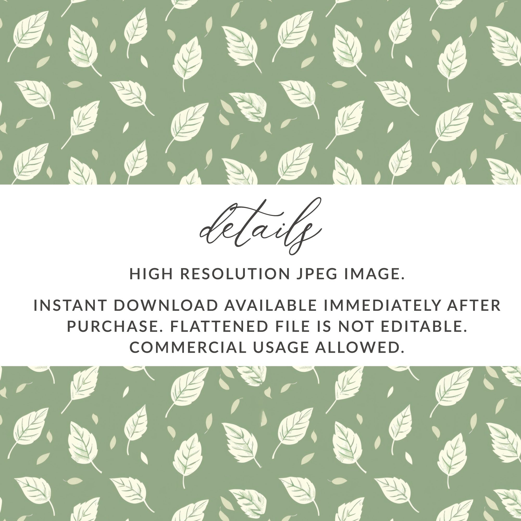 Green Leaf Pattern High Resolution JPEG Image