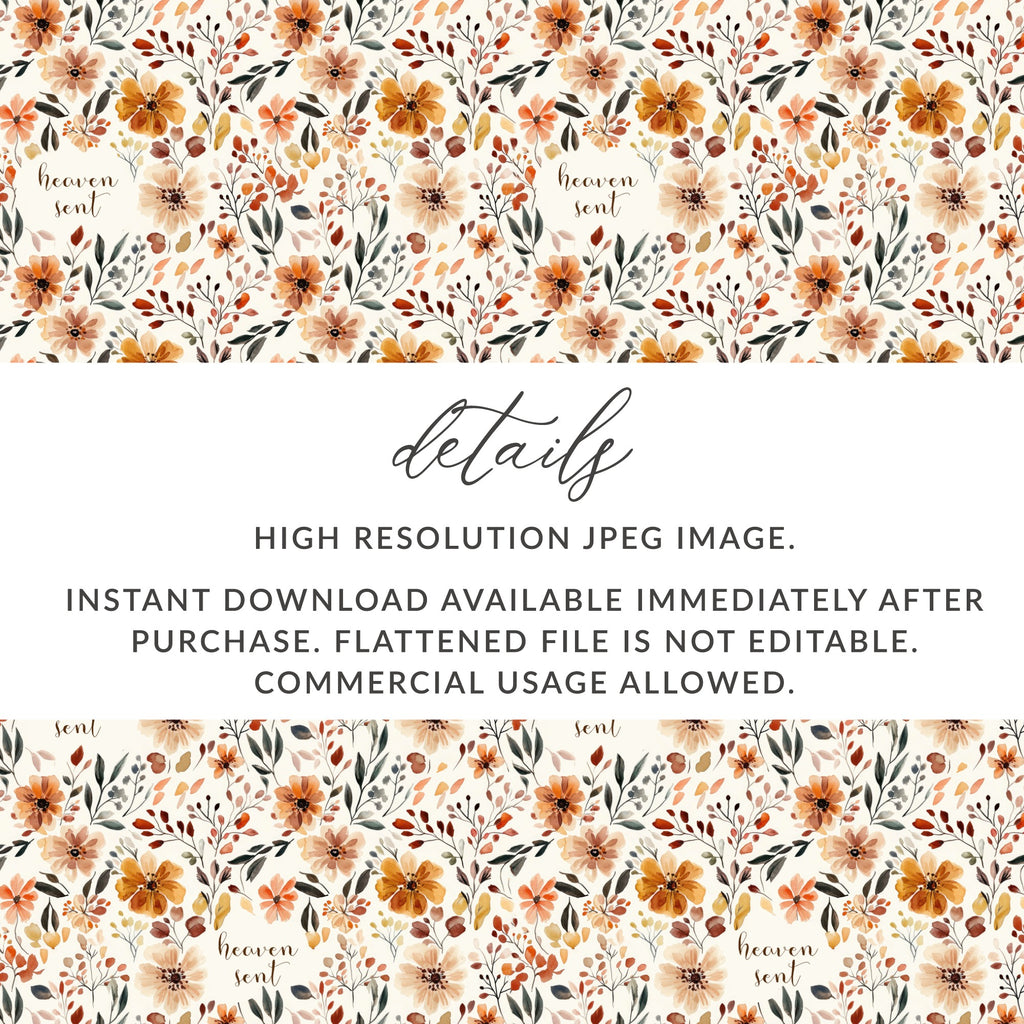 Heaven Sent Floral Pattern High Resolution JPEG Image