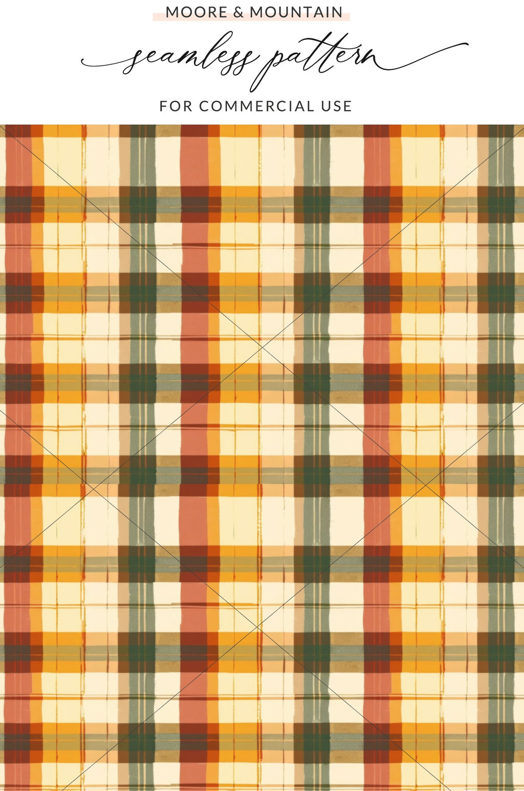 Seamless Plaid Pattern for Commercial Use Product