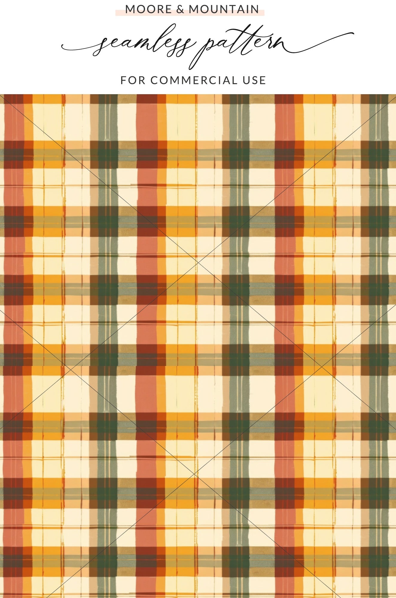 Seamless Plaid Pattern for Commercial Use Product