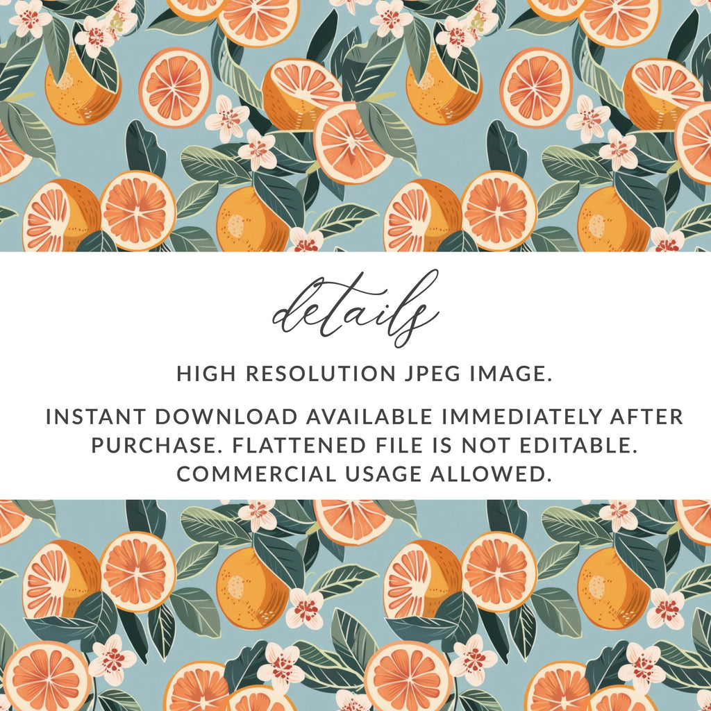 High Resolution Citrus Pattern JPEG Download