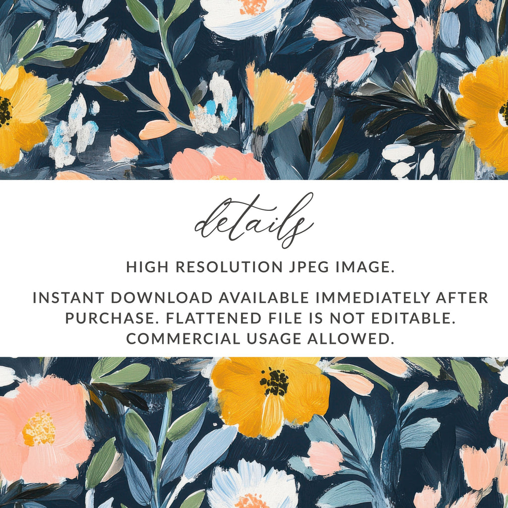 High Resolution Floral JPEG Image Instant Download