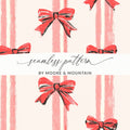 Seamless Pattern with Red Bows Design for Projects