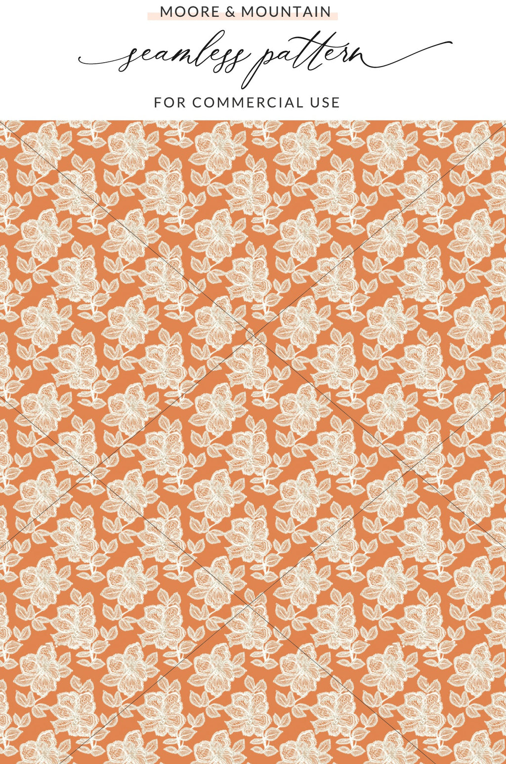 Floral Sketch Seamless Pattern for Commercial Use