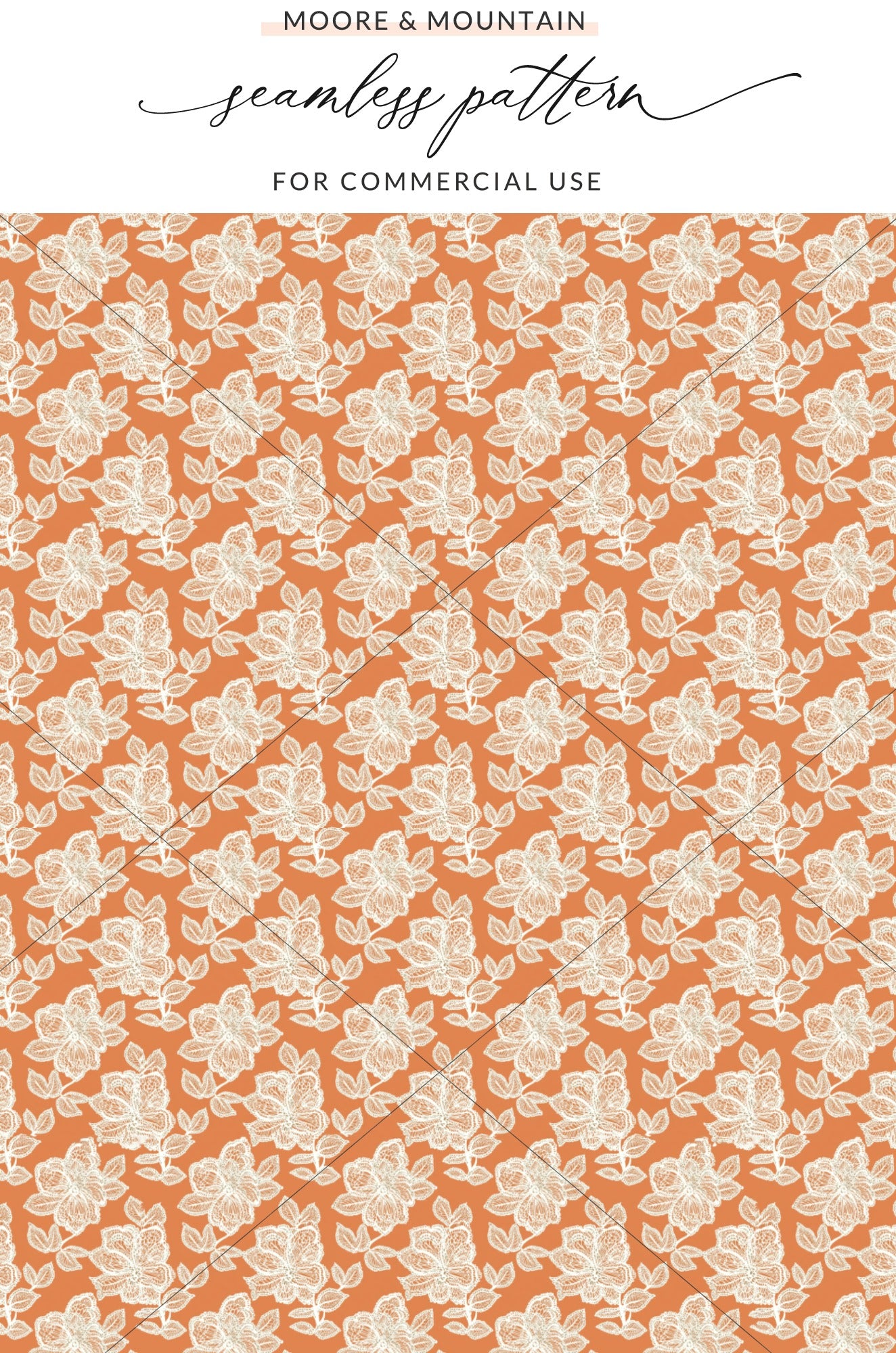 Floral Sketch Seamless Pattern for Commercial Use