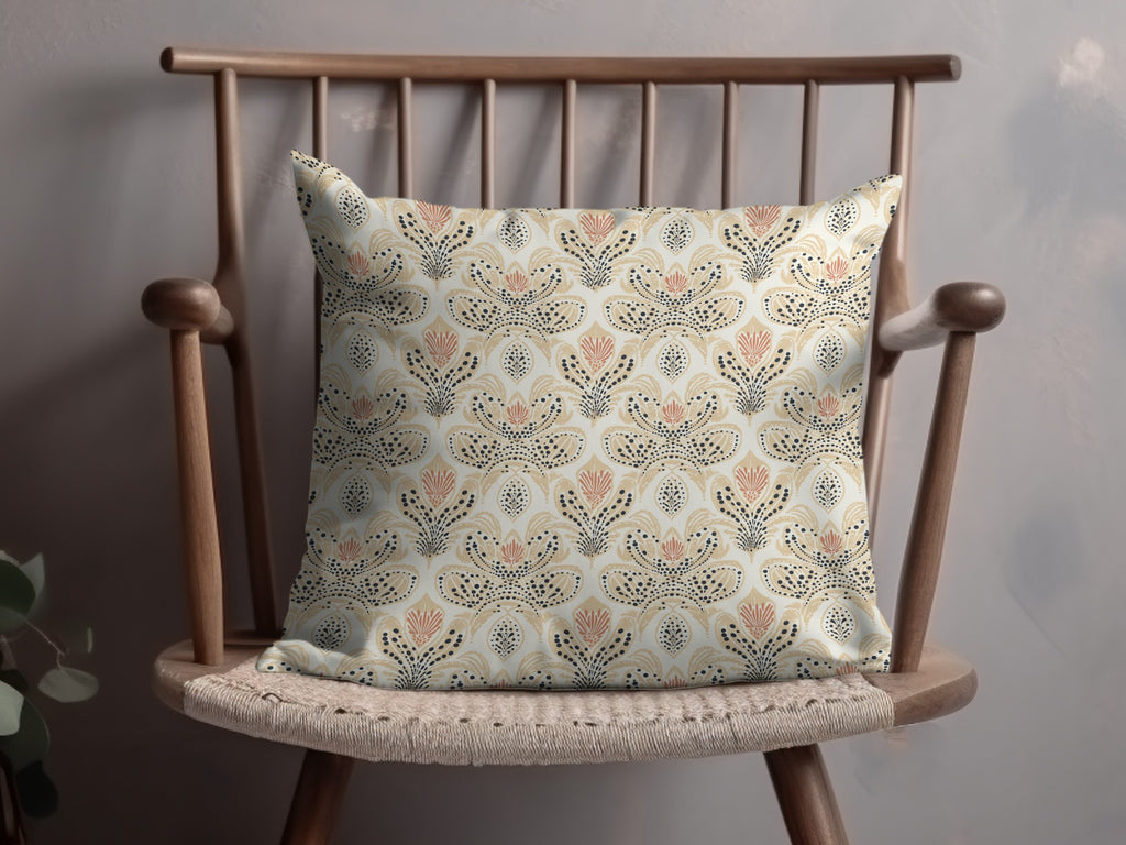 Elegant Floral Pattern Decorative Throw Pillow