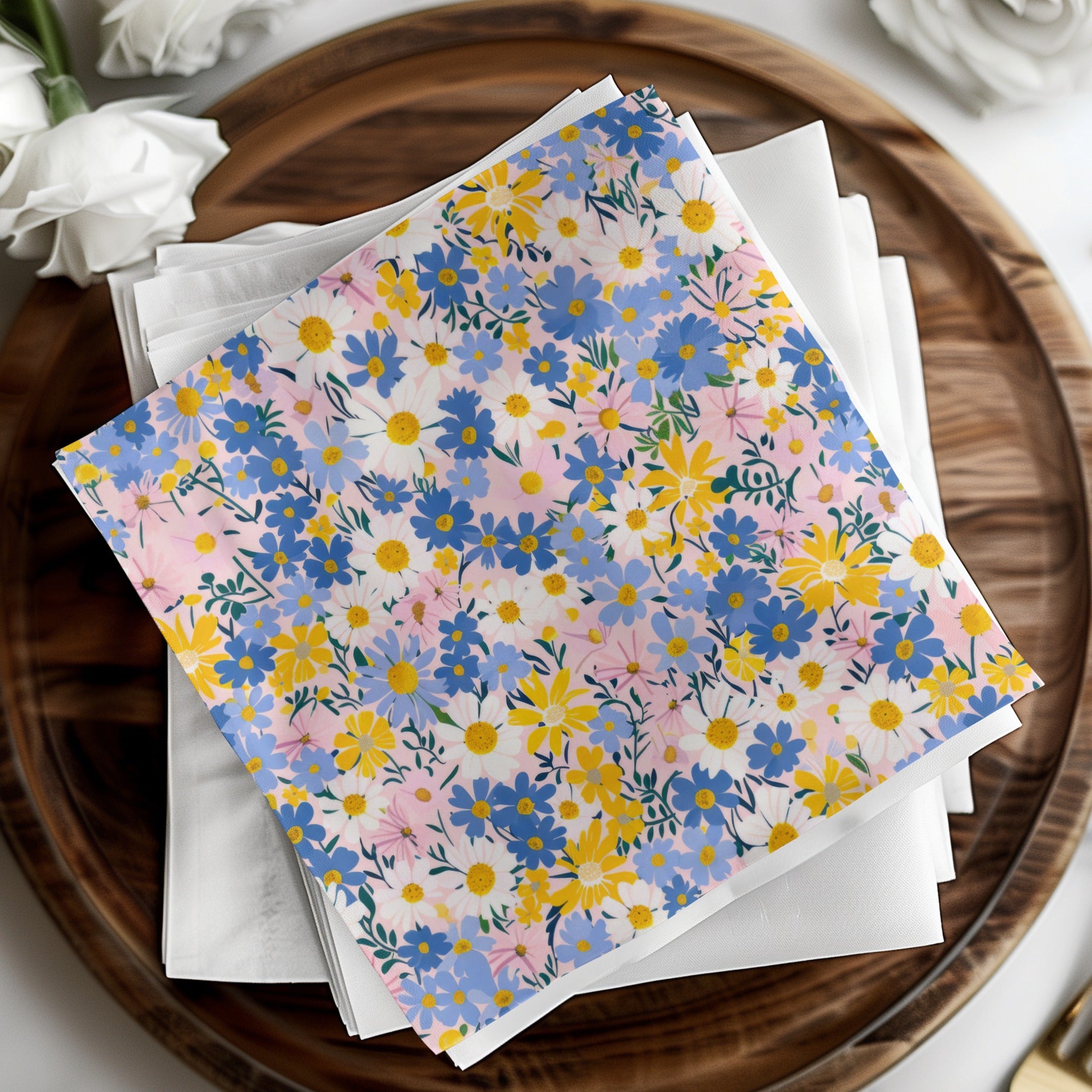 Colorful Floral Design Napkin for Your Next Event
