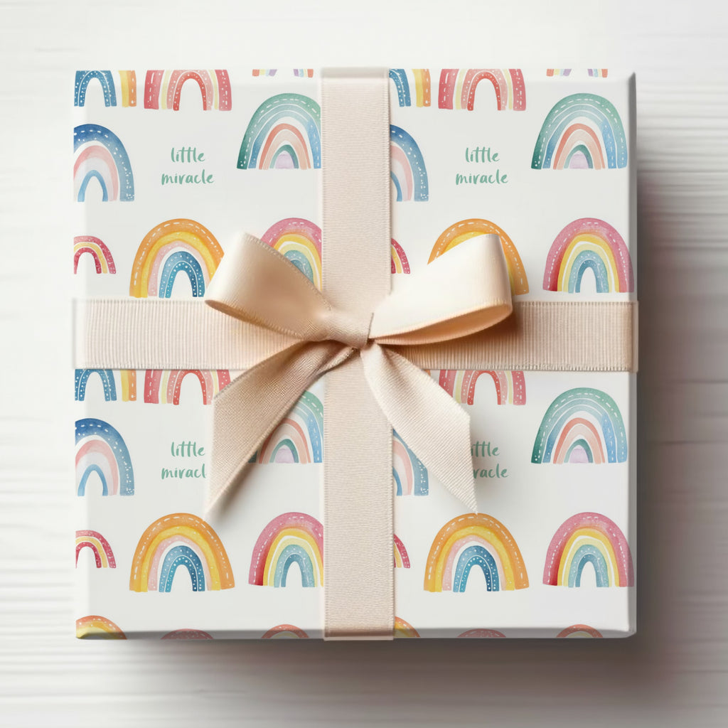 Rainbow Little Miracle Themed Gift Wrap Box