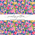 Colorful Floral Seamless Pattern by Moore and Mountain