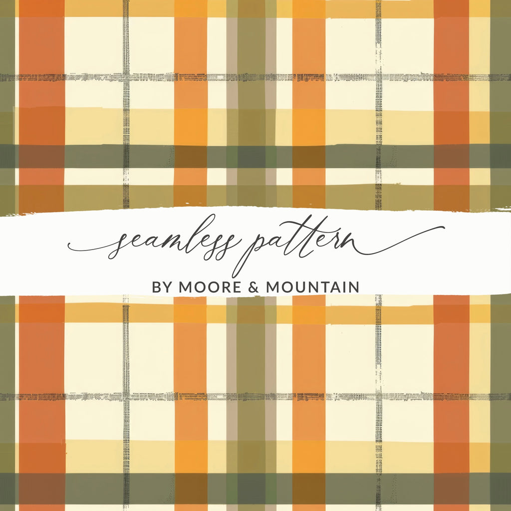 Autumn Plaid Seamless Pattern by Moore & Mountain Design