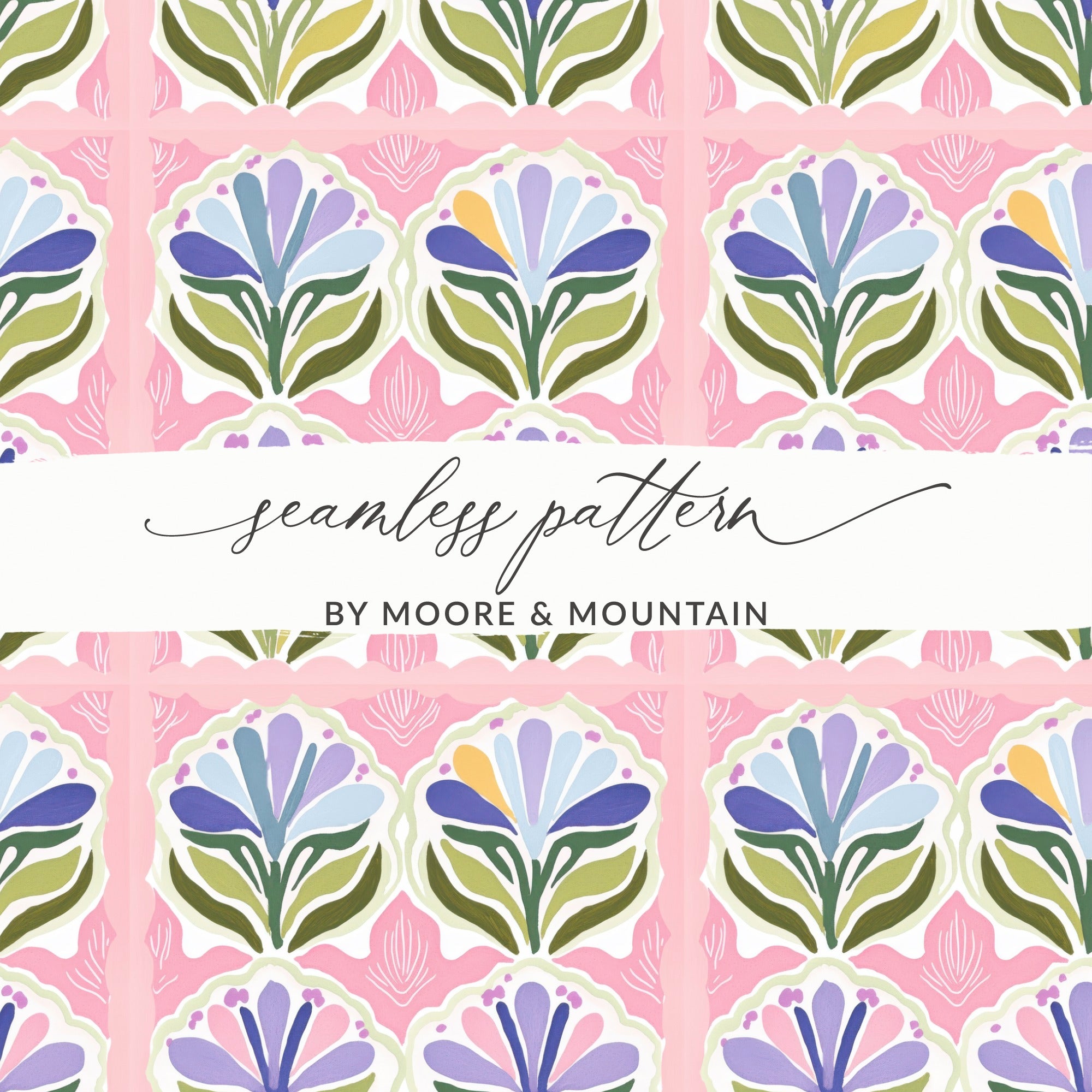 Floral Seamless Pattern by Moore and Mountain Design