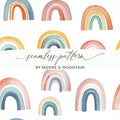 Colorful Rainbow Seamless Pattern Design for Various Uses