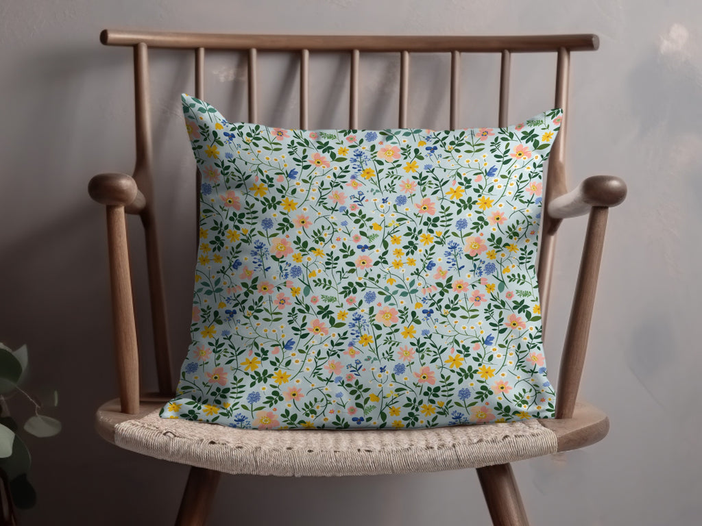 Beautiful Floral Pattern Cushion Cover Decorative Pillow