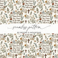 Jesus Loves Me Bible Floral Pattern Crosses product type