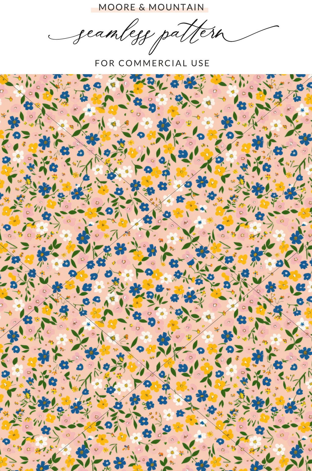 Floral Seamless Pattern for Commercial Use Product