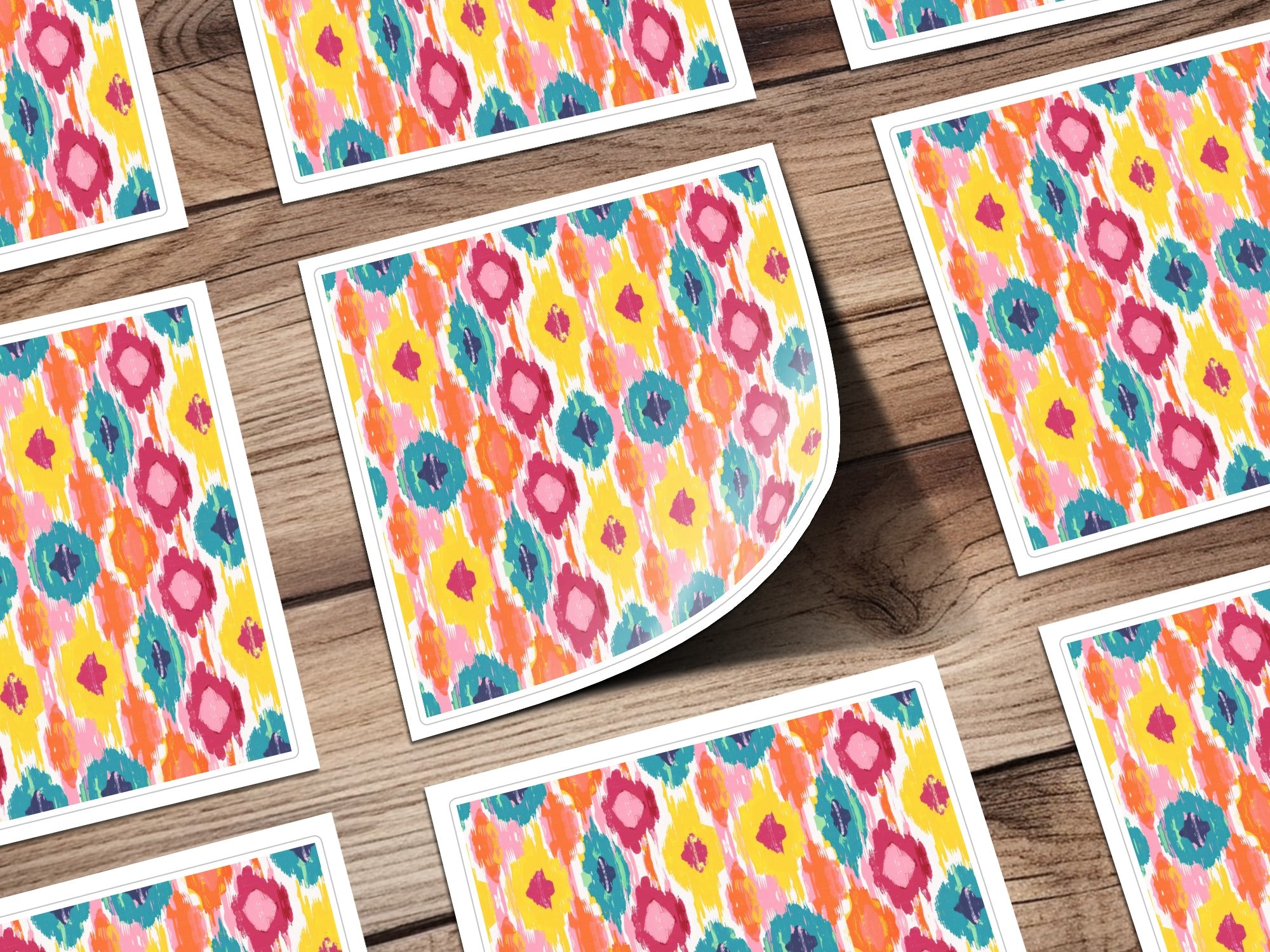 Abstract Colorful Pattern Sticker Sheet Pack