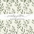 Green Leaves Seamless Pattern by Moore & Mountain Design