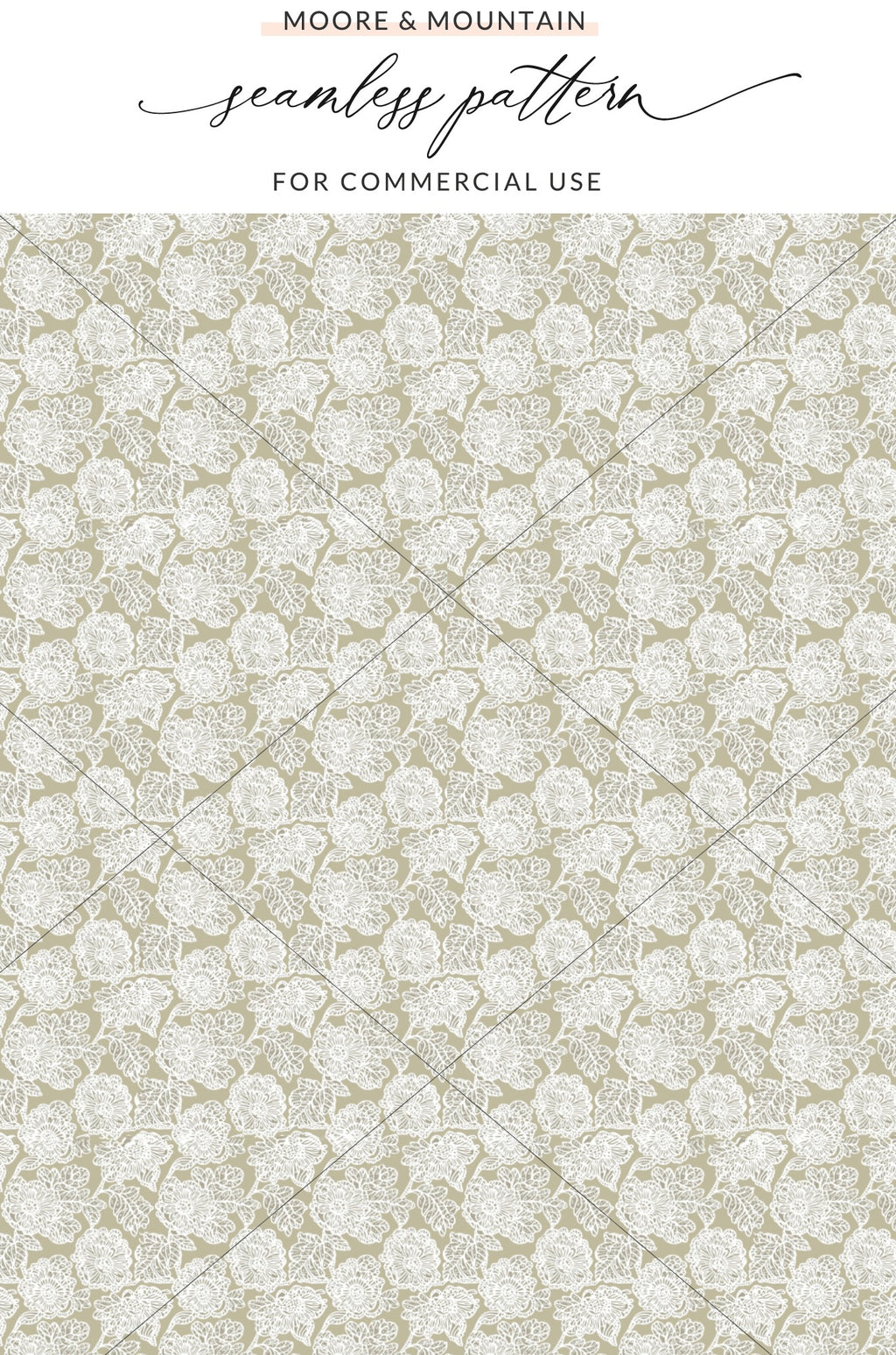 Seamless Pattern for Commercial Use by Moore & Mountain